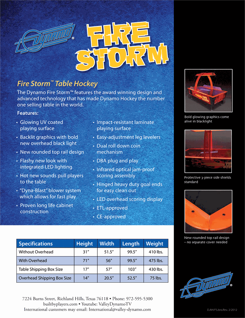 firestormflyer2 Fire Storm Air Hockey Table - Image 2