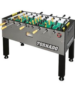Tornado T-3000 Tournament Foosball Table in Silver/Platinum